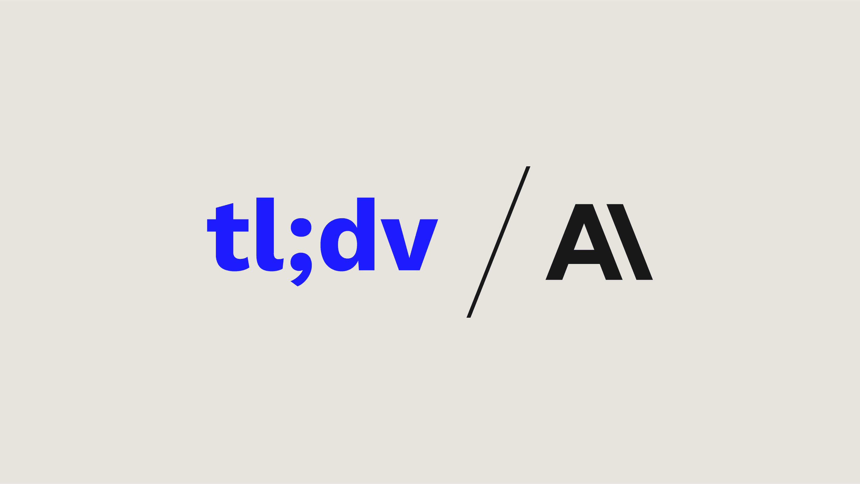 tl;dv and Anthropic logo lockups