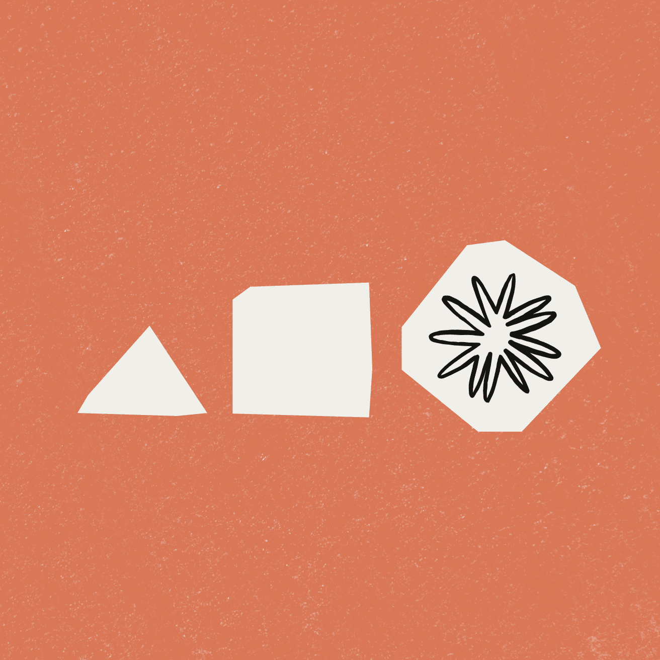 Illustration of 3 shapes representing Artifacts