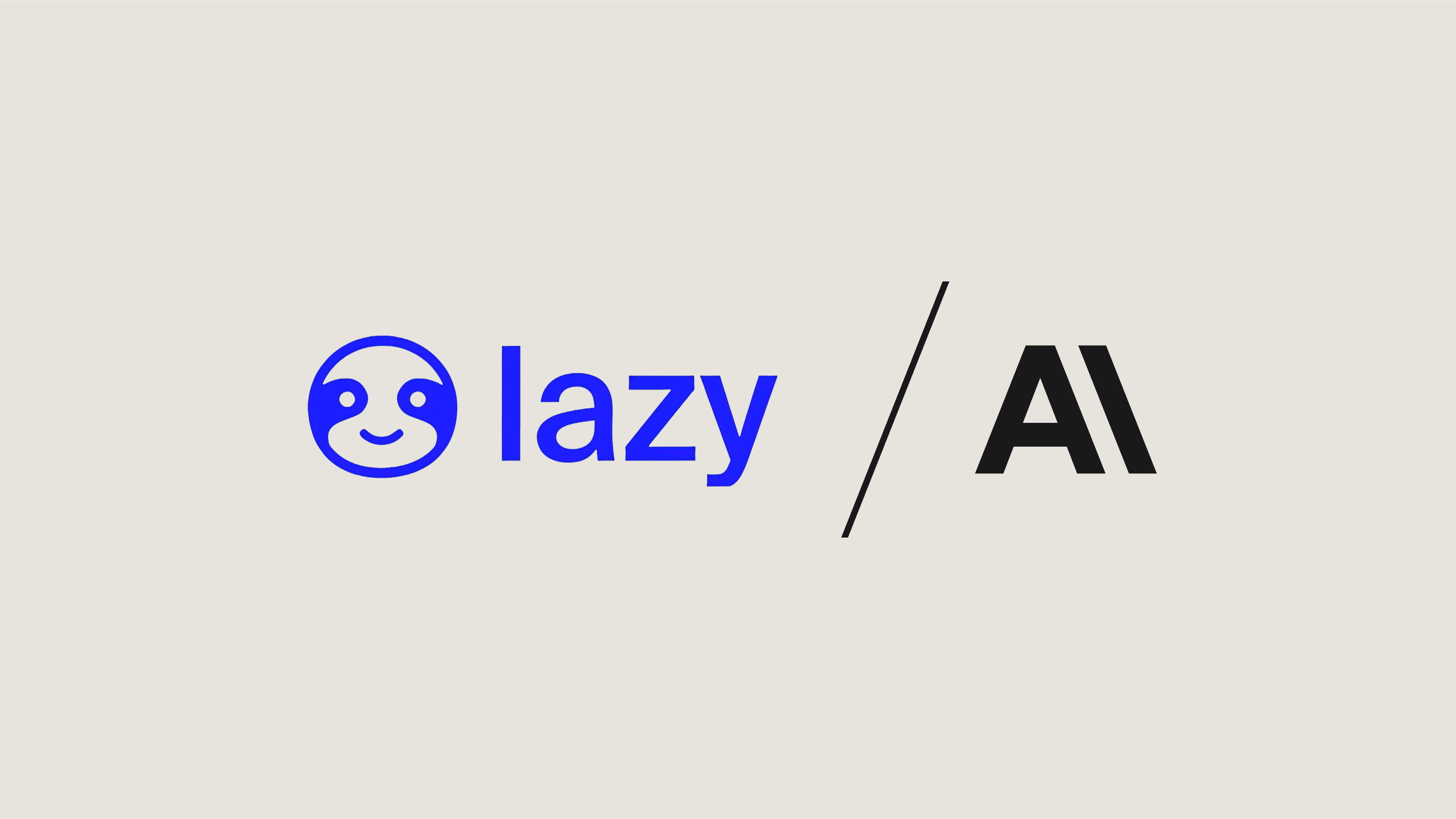 Lazy and Anthropic Logo Lockup