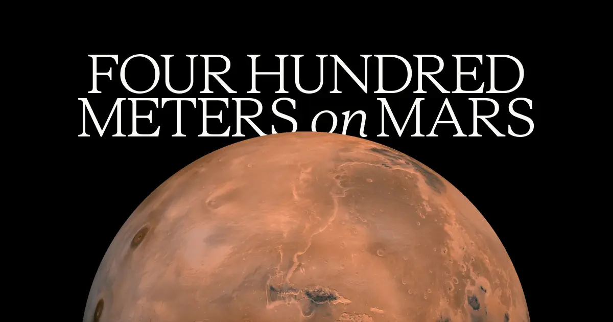 The first AI-planned drive on Mars