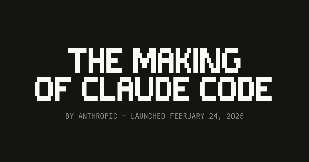 The making of Claude Code